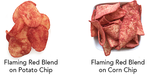 Flaming Red Color on Chips